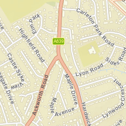 Carleton, Ackworth Road Carleton Park Rd (S-bound), Pontefrac Street Map