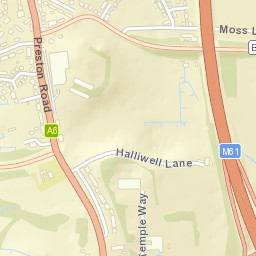 Moss Lane, Chorley, Lancashire PR6, UK Street Map