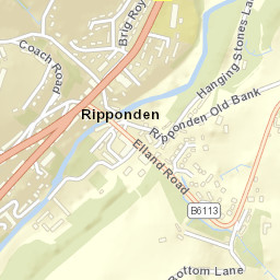 Ripponden Street Map