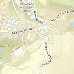 Holywell Green Street Map
