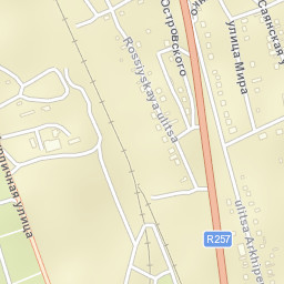Podsineye Street Map