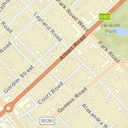 46 Park Road, Southport, Merseyside Street Map