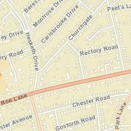 101 Roe Lane, Southport, Merseyside PR9 Street Map