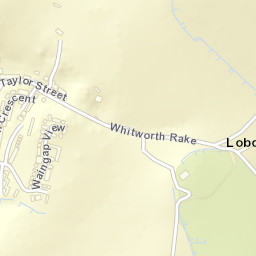 Whitworth Rake, Whitworth, Lancashire Street Map