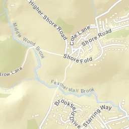 1 Shore Fold, Littleborough, Greater Manchester Street Map