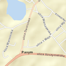 Pasym Street Map