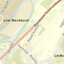 15 Low Westwood Lane, Golcar, Huddersfield Street Map