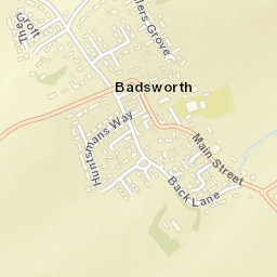 Badsworth Street Map