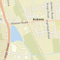 Askern Street Map
