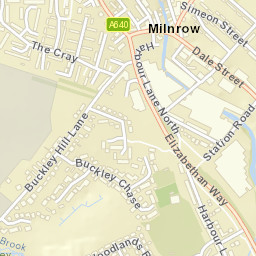 Milnrow Street Map