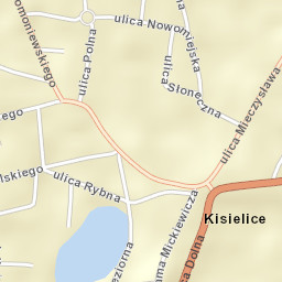 Kisielice Street Map