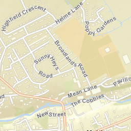 Meltham Street Map