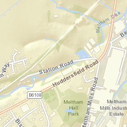 Meltham Mills Street Map