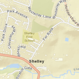 69 Far Bank, Shelley, Huddersfield, West Yorkshire Street Map