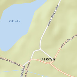 Cekcyn Street Map