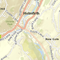Holmfirth Street Map