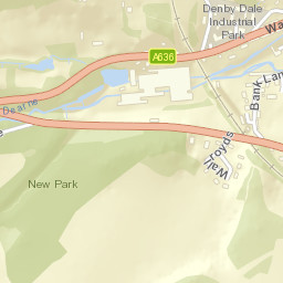 Denby Dale Street Map