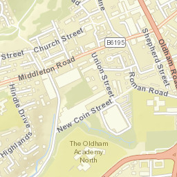 Royton Street Map
