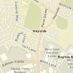 36-42 Hebron Street, Royton, Oldham, Greater Manchester Street Map