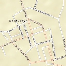 Szczuczyn Street Map
