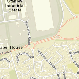 Neverstitch Road, Skelmersdale, Lancashire Street Map