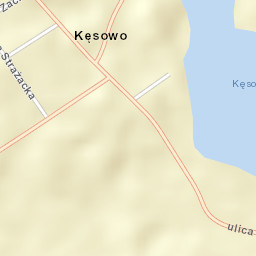 Kęsowo Street Map