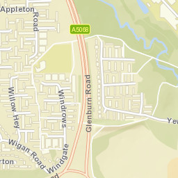 Hope Island, Skelmersdale, Lancashire WN8 Street Map