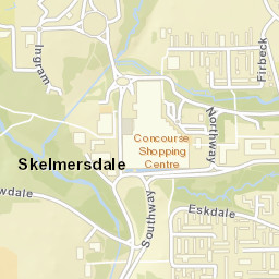 Skelmersdale Street Map