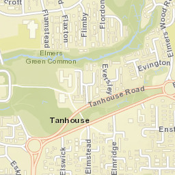 Northway, Skelmersdale, Lancashire WN8, UK Street Map