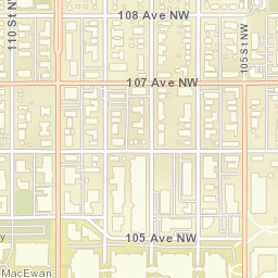 10603 109 Street Northwest, Edmonton, AB Street Map