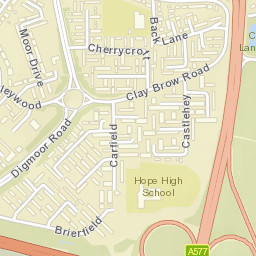 13 Charnock, Skelmersdale, Lancashire Street Map