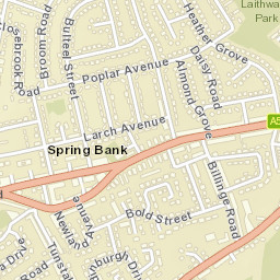 1 Palm Grove, Wigan WN5, UK Street Map