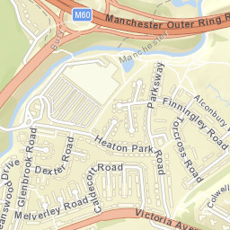 M60, Middleton, Manchester, Greater Manchester Street Map
