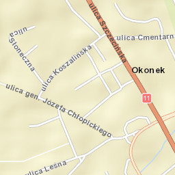 Okonek Street Map
