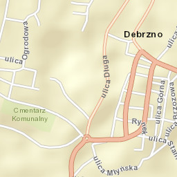 Debrzno Street Map