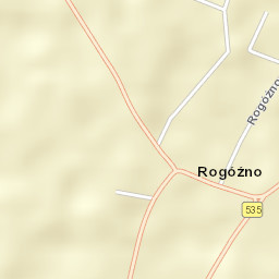 Rogóźno Street Map