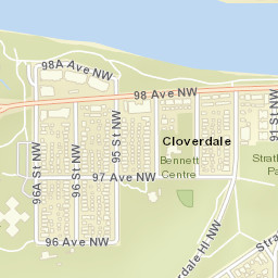 9563 98A Avenue Northwest, Edmonton, AB Street Map