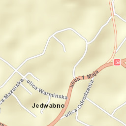 Jedwabno Street Map