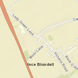 Ince Blundell Street Map