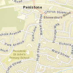 Penistone Street Map
