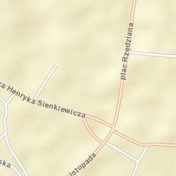 Wąsosz Street Map
