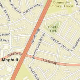 Maghull Street Map