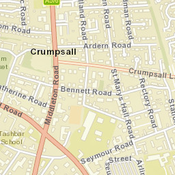 Crumpsall Street Map