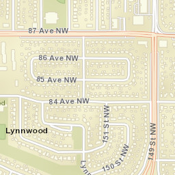 215 Lynnwood Way Northwest, Edmonton Street Map