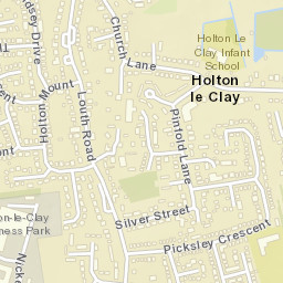 Holton le Clay Street Map
