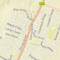 Billinge Street Map