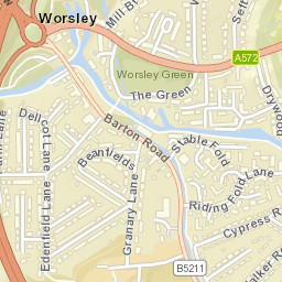 16 Barton Road, Worsley M28, UK Street Map