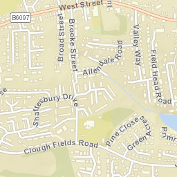 Hoyland Nether Street Map