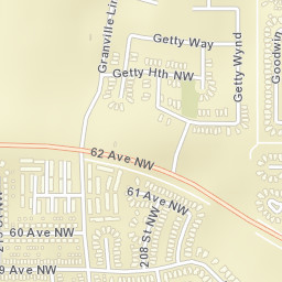 62 Avenue Northwest, Edmonton, AB Street Map