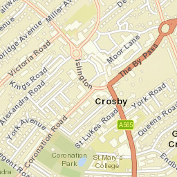 1 Claremont Road, Crosby, Waterloo, Liverpool, Merseyside L23 Street Map